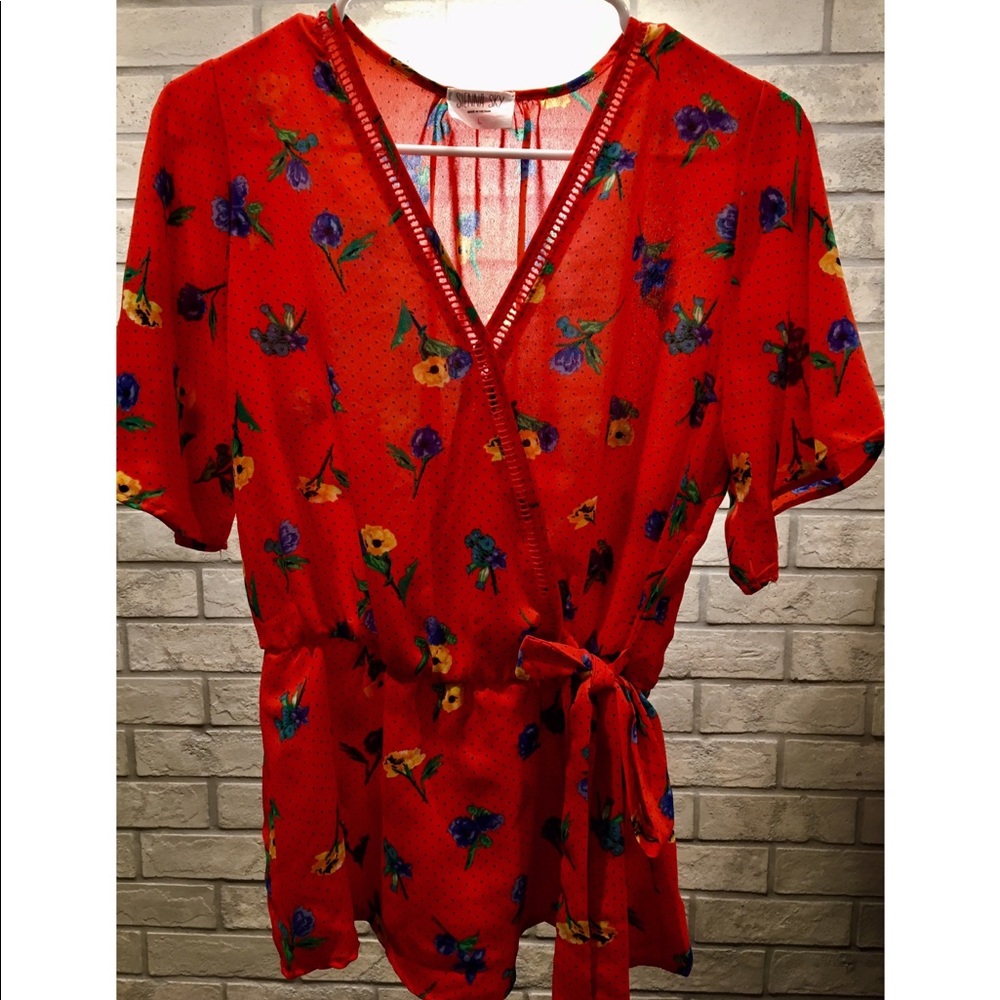 Sienna Sky floral top